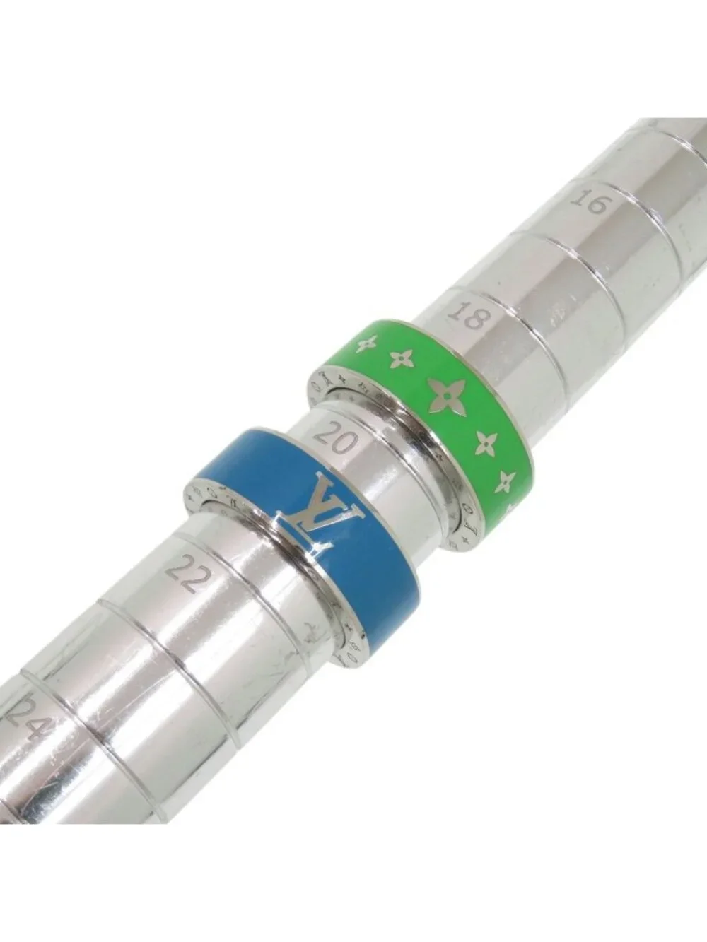 Louis Vuitton Bague Rainbow Set Metal Blue Green Ring